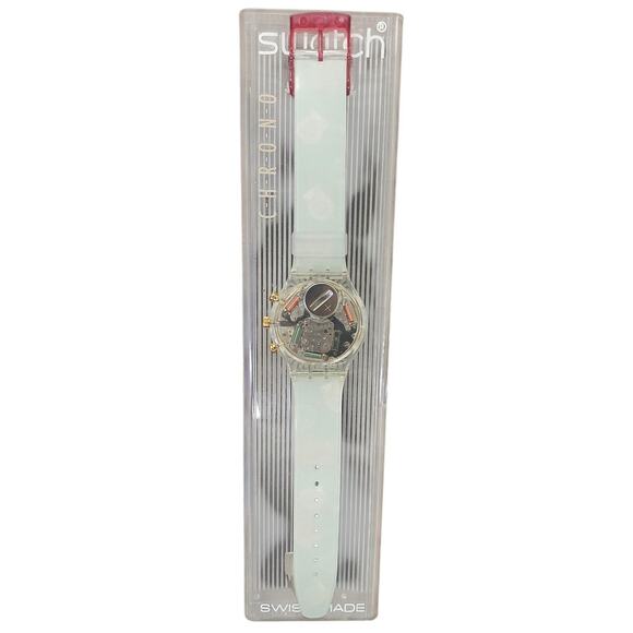 Vintage Swatch Watch RIDING STAR SCK102 1993 Swiss Made Quartz Chronograph SAS13 - Picture 4 of 7